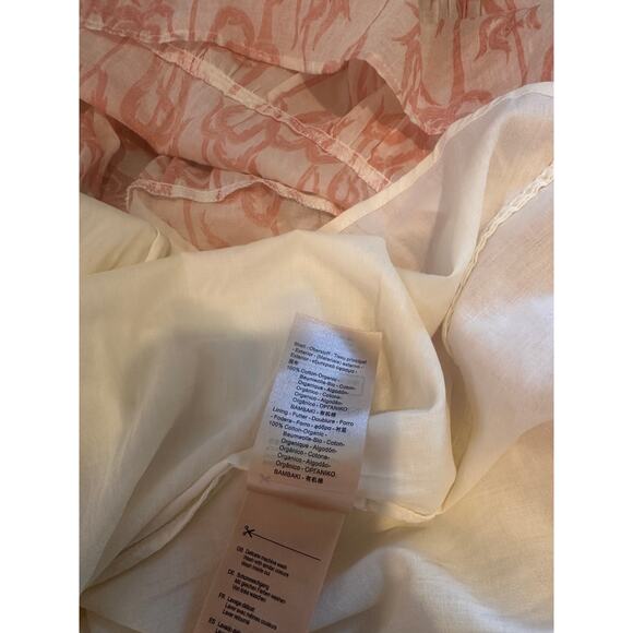 NWT Scotch & Soda Pink Leaf Print Sun Seekers Organic Cotton Maxi Dress SMALL - Picture 10 of 12